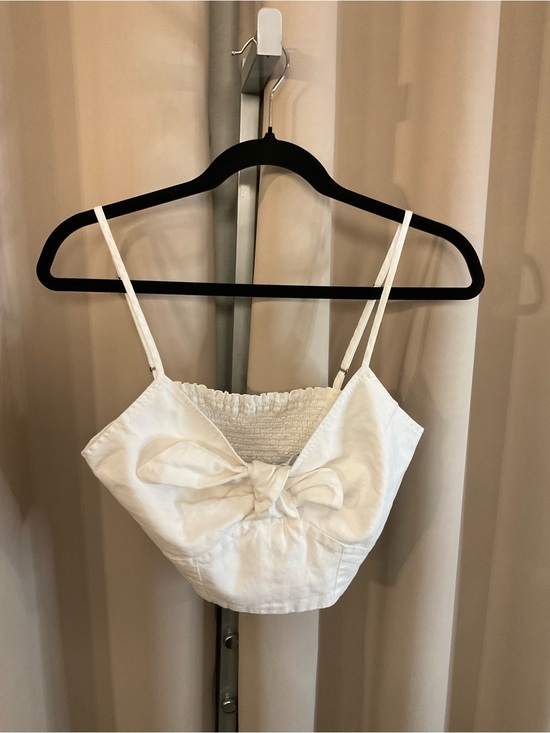 Ag Adriano Goldschmied Tops - Ag Adriano Goldschmied White Linen Top